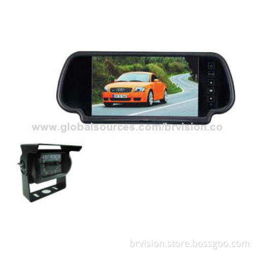 Rearview Mirror Monitor with Clip Installation Method and High-brightness Glass